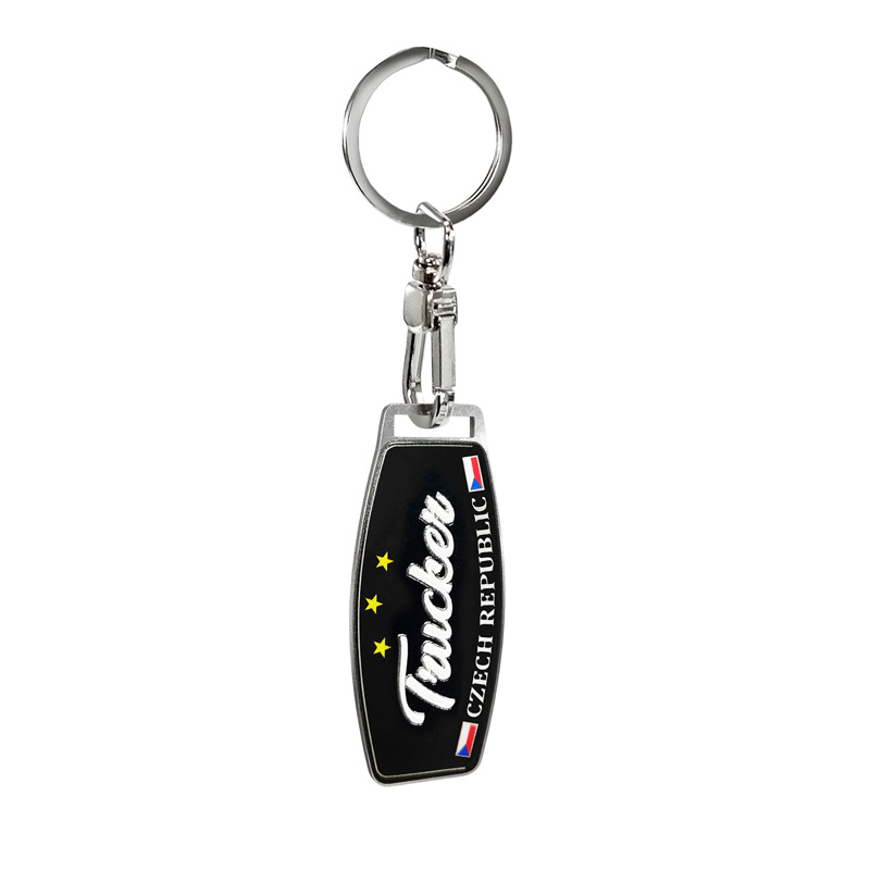 Stainless steel key chain - Trucker/Czech Republic