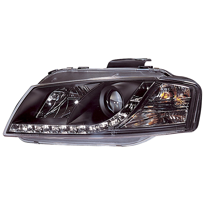 Set Headlights incl. DRL  Audi A3 8P 2003-2008 - Black