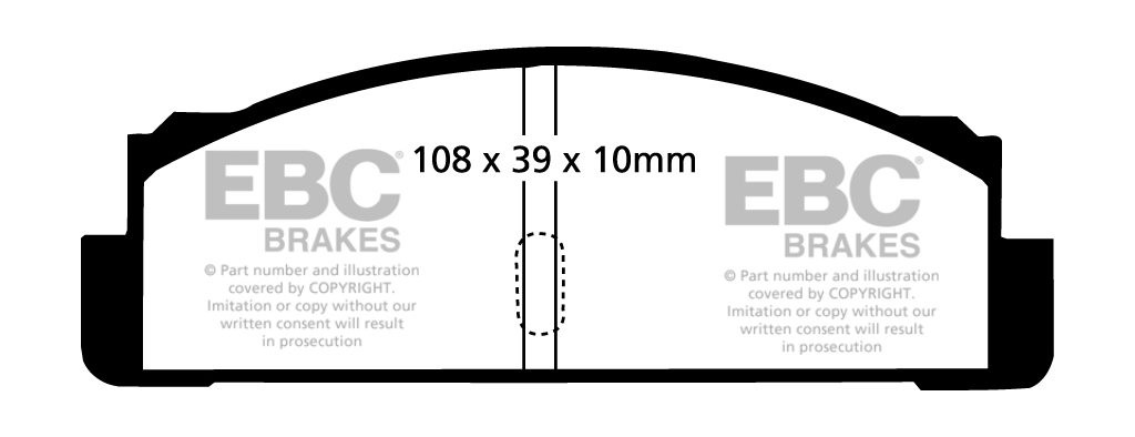 EBC Brakes FSO Polonez 1.9 D (Poland) 94-2002 Remblokken achterz