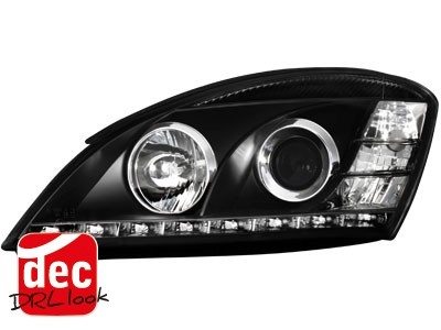 Headlights Kia Ceed 06-09 Devil Eyes Dayline Black