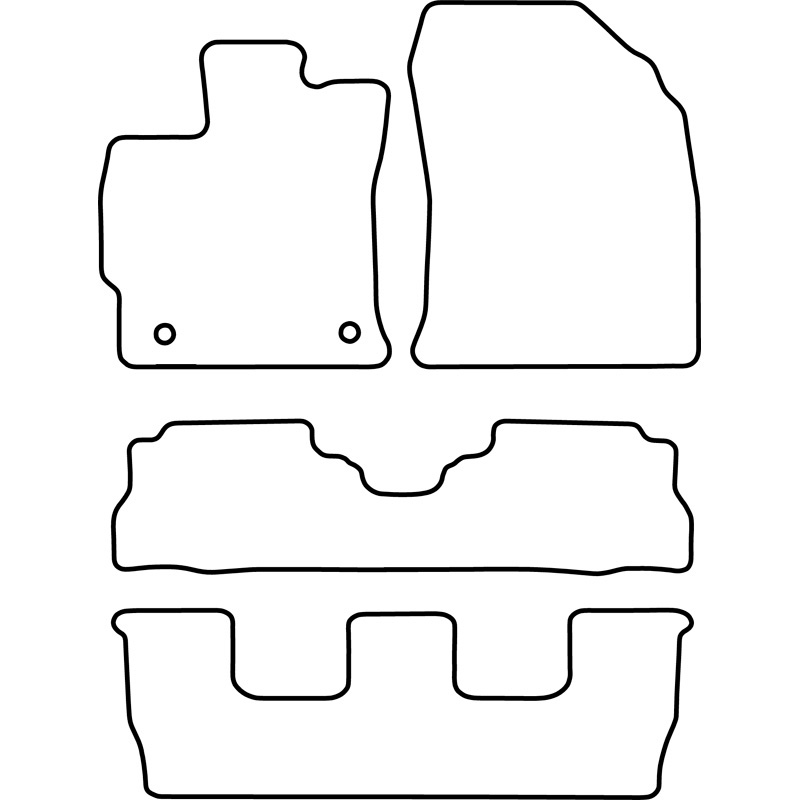 Set car mats  Toyota Prius Wagon 2012-