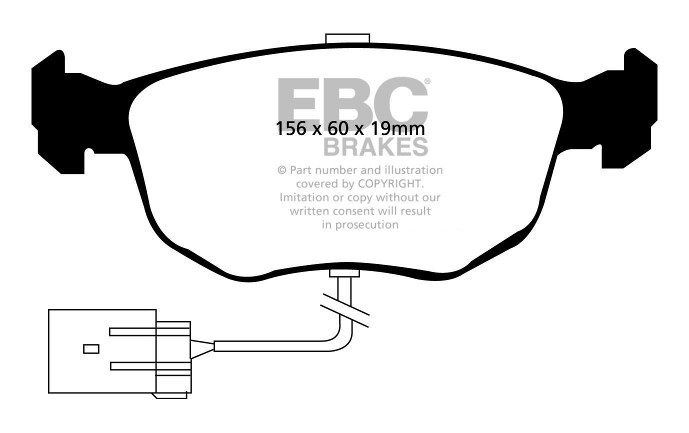EBC Brakes FORD Mondeo (Sedan & Hatch) 2.0 4WD 95-2000 Remblokke