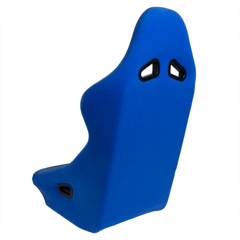 Sport seat 'Zandvoort' - Blue - Non-reclinable back-rest - incl. slides