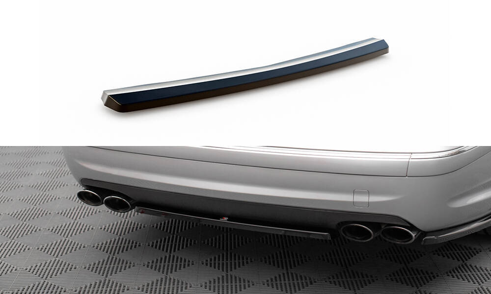 Diffuser passend voor Mercedes E55 AMG W211 Maxton Glans Zwart