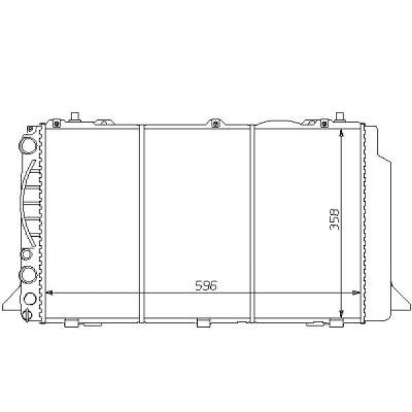 Radiator AUDI 80 90-91 600x360 2.0 E 16V -AC