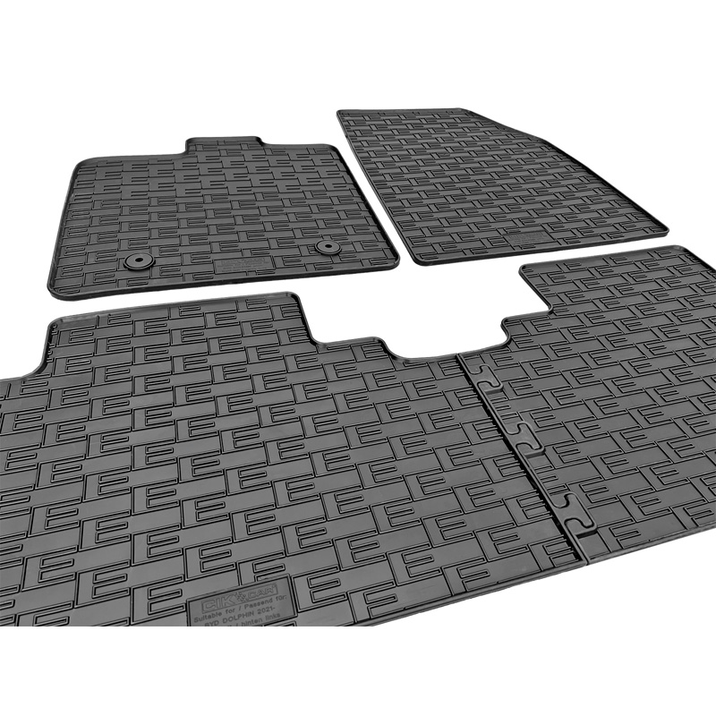 Rubber car mats set  BYD Dolphin 2021- (4-pieces + fixing system)