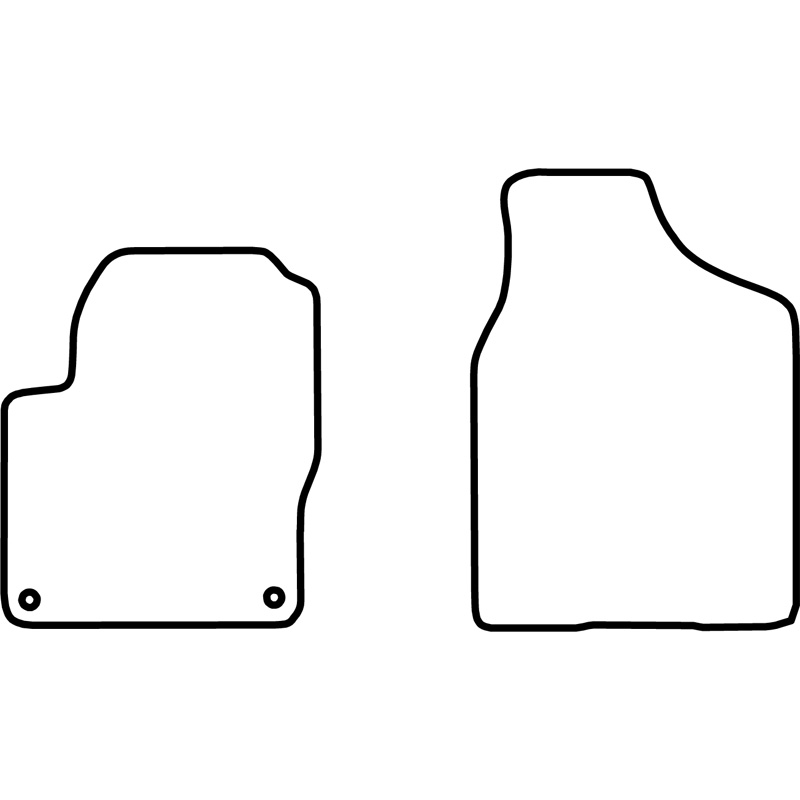 Set car mats  Seat Alhambra 1996-2011 (only front)