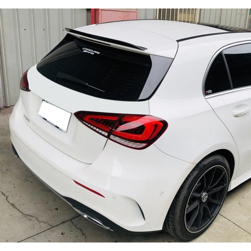 Roof spoiler (Spoiler Cap)  Mercedes A-Class W177 2018- (ABS Glossy Black)