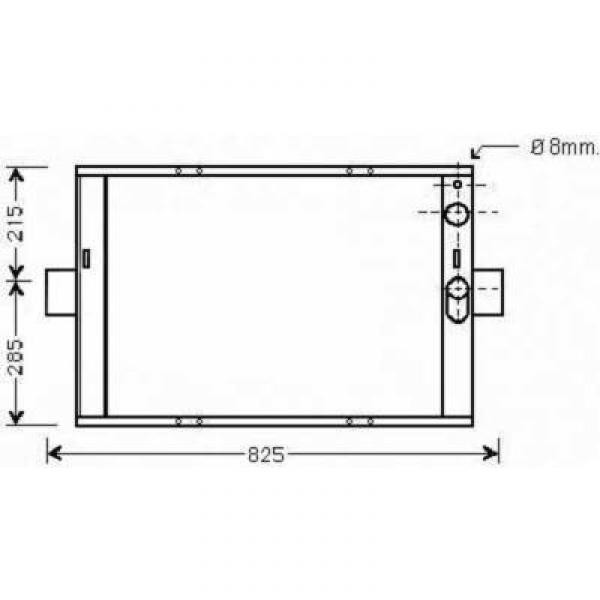 Radiator FIAT DAILY 89-96 625x451