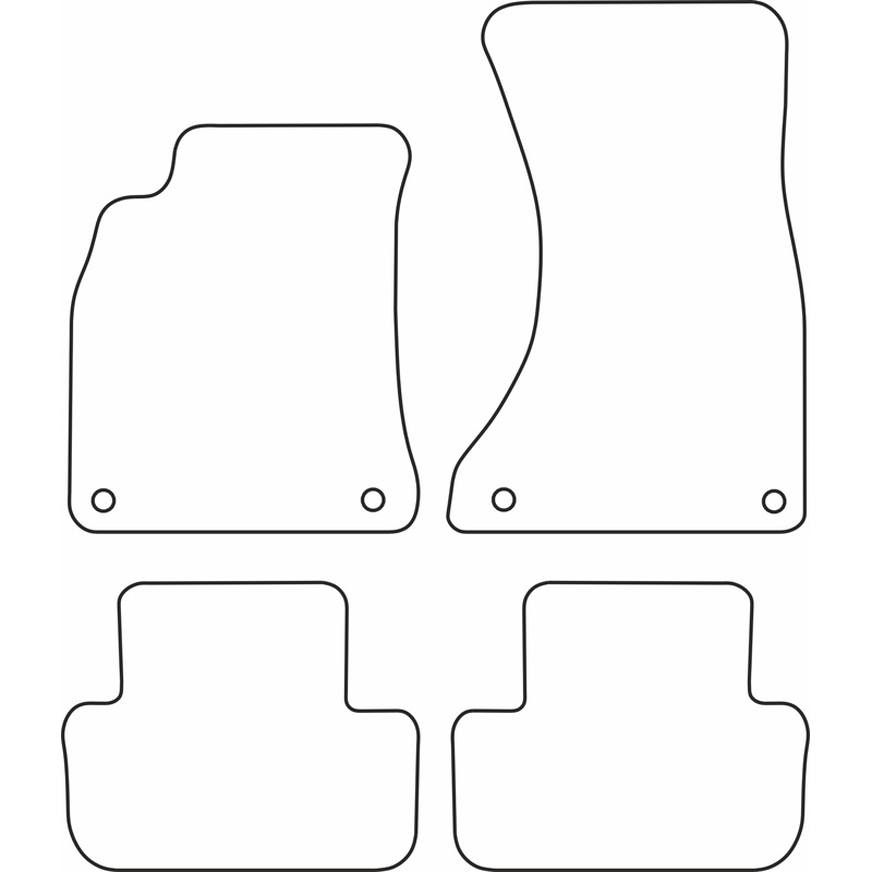 Set velour car mats  Audi A4 2008-2015
