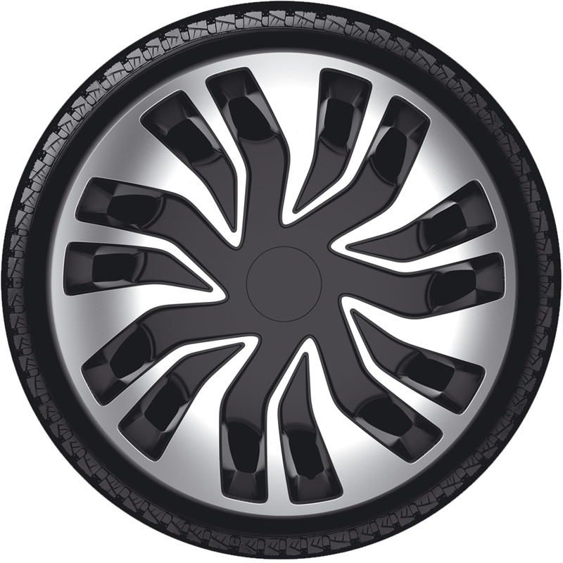 Set wheel covers Fast-VAN 16-inch silver/black (spherical)