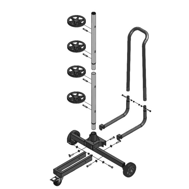 Carpoint Tyre Stand Wheeled + Bag