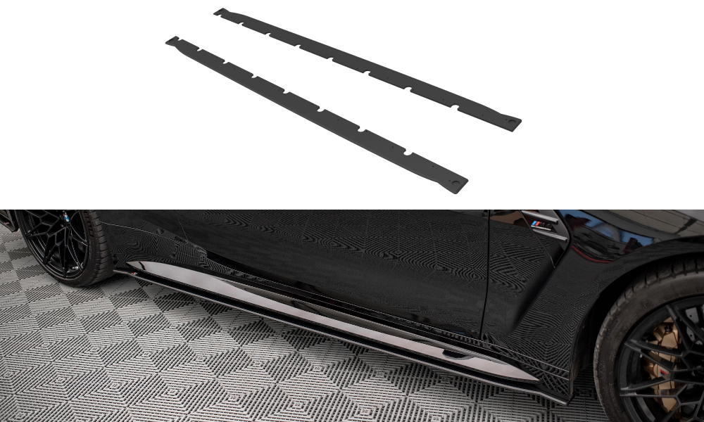 Zijskirts passend voor BMW M4 G82 Maxton