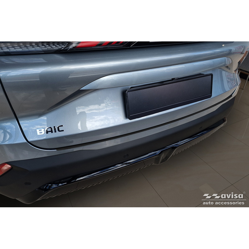 Matt Black Stainless Steel Rear bumper protector  BAIC Beijing 5 (X55) II 2023-