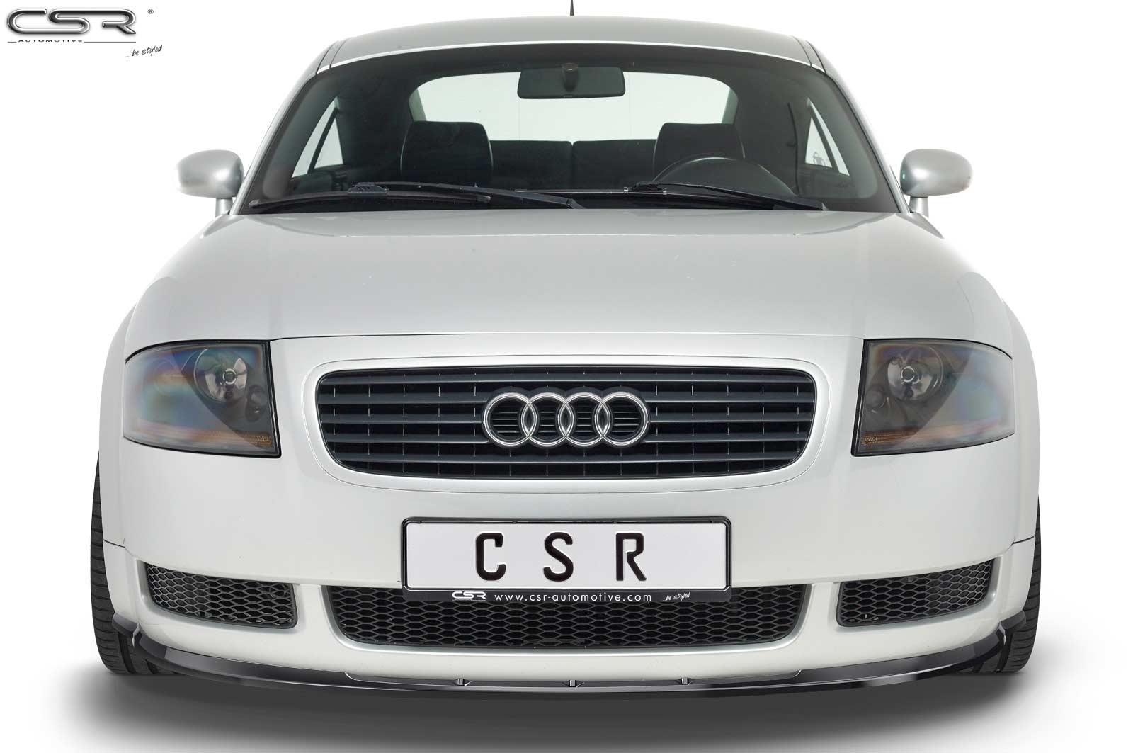 Voorspoiler passend voor Audi TT 8N Glans Zwart – 1998–2006
