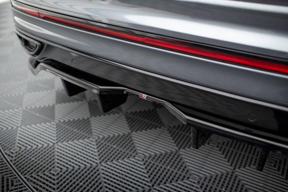 Diffuser passend voor Volkswagen Tiguan R-Line FL Maxton Glans Zwart
