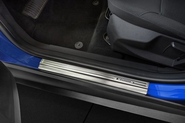 Door SIlls FORD FOCUS III combi "EXCLUSIVE" print, relief lijnen
