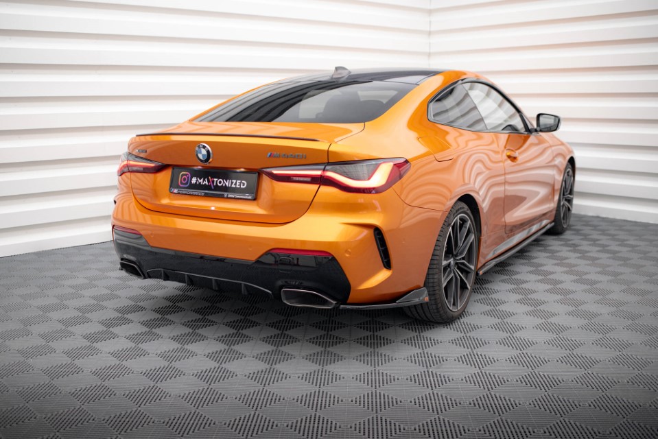 Zij Diffuser passend voor BMW 4 Serie M440i G22 Maxton Glans Zwart V.2