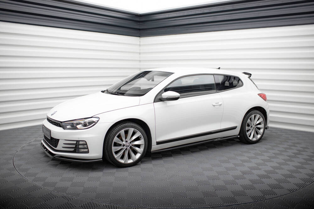 Zijskirts passend voor Volkswagen Scirocco FL Maxton Glans Zwart