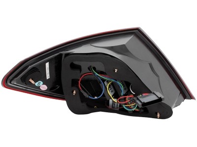 Tail Lights Mercedes-Benz C-Class W204 Lim. with Tube and LED Red/Smoke
