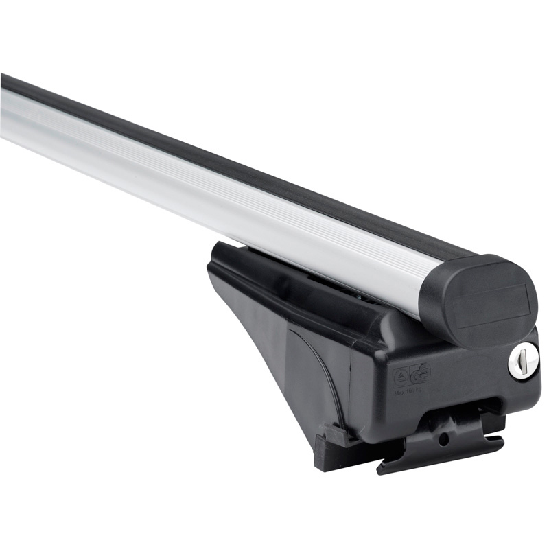 Roof bar set Twinny Load Aluminum A99 for several types with closed or small open roof rails