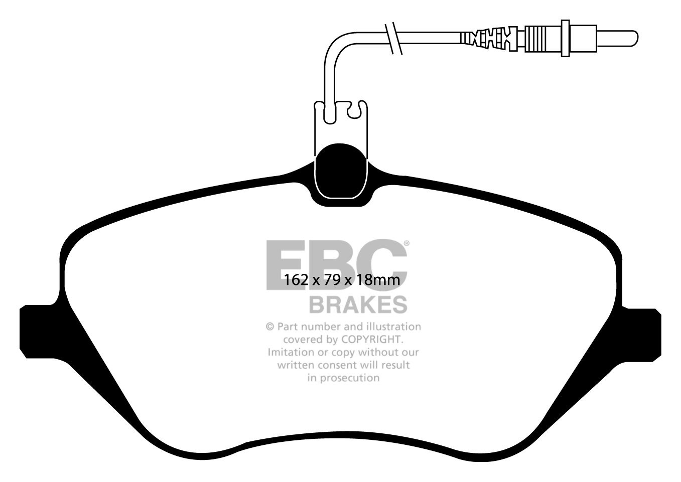EBC Brakes CITROEN C6 2.7 TD 2005-2009 Remblokken voorzijde