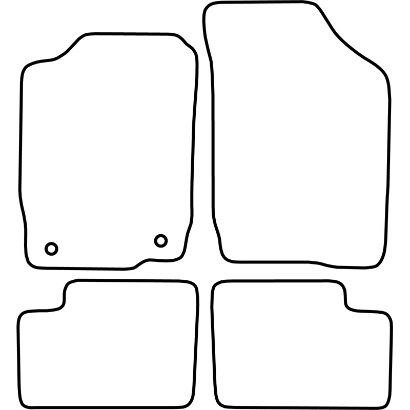 Set car mats  Daihatsu YRV 2001-2007