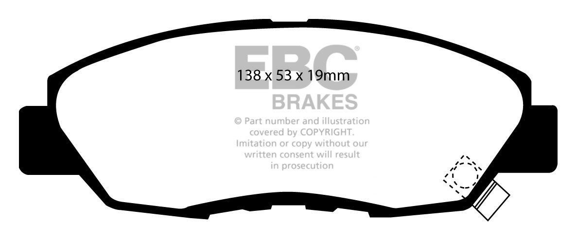 EBC Brakes HONDA Accord 2.0 (CB3) 89-94 Remblokken voorzijde