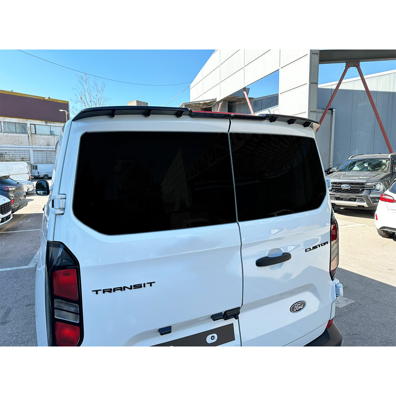 Roof spoiler  Ford Transit Custom (V710) 2023- & Volkswagen Transporter T7 2024- (with 2 rear doors) (PU)