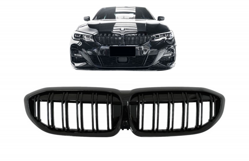 Grill Nieren passend voor BMW 3 Serie G20/G21 Glans Zwart