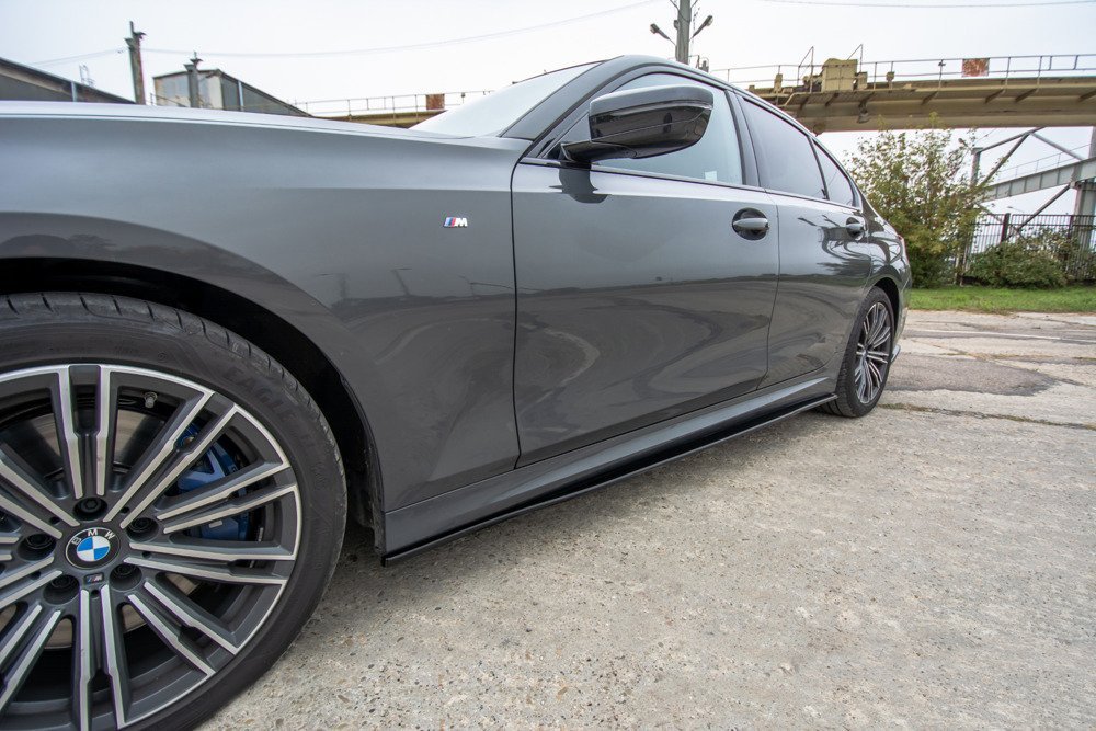 Zijskirts Diffuser passend voor BMW 3 Serie G20 M-Pakket Gloss Black