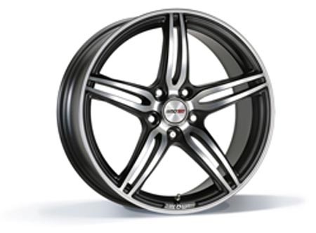 Motec Penta Metallic Black Matt Polish 7,5x17 5x112 ET45 Wheels