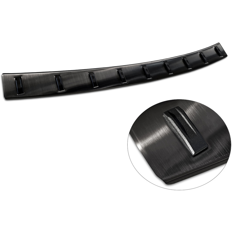 Black Stainless Steel Rear bumper protector  Dacia Duster 2010-2013 & Facelift 2013-2017 'STRONG EDITION'