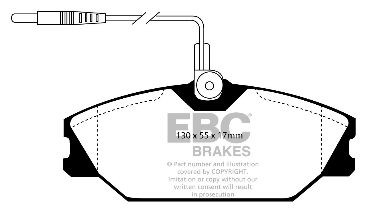 EBC Brakes RENAULT Laguna Station 3.0 97-98 Remblokken voorzijde