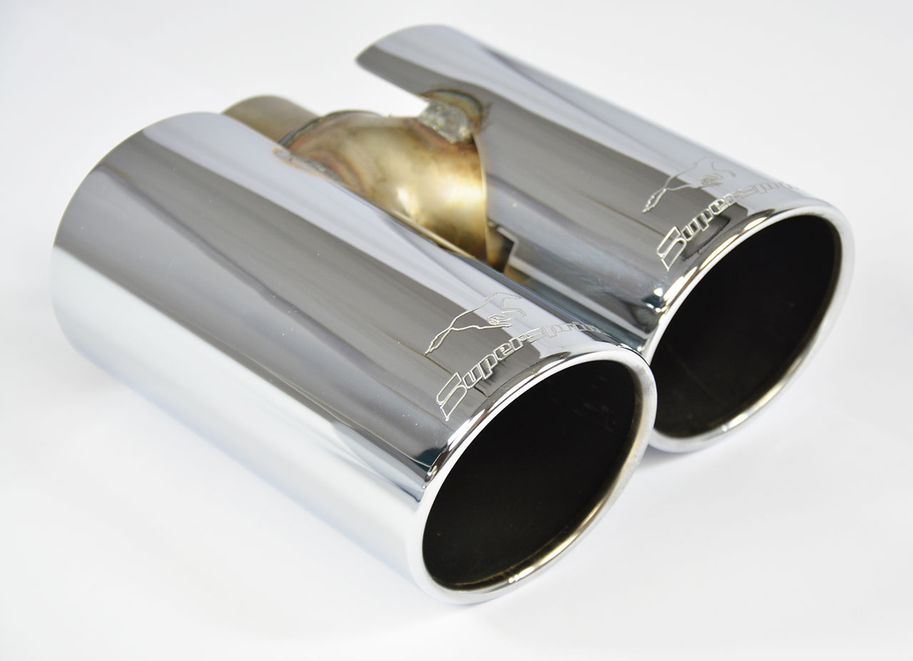 AUDI A3 8V 1.8 TFSI (180 Hp) 2013 -> 2015 Endpipe kit 4 exit OO80 Right+ OO80 Left