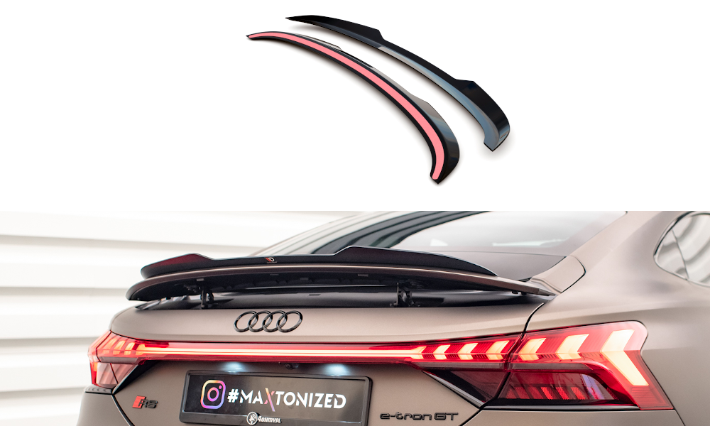 Spoiler passend voor Audi E-Tron GT & RS GT Maxton Glans Zwart