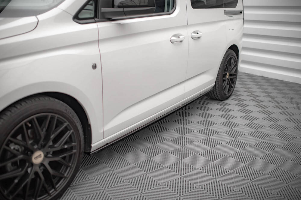 Zijskirts passend voor Volkswagen Caddy MK5 Maxton Glans Zwart