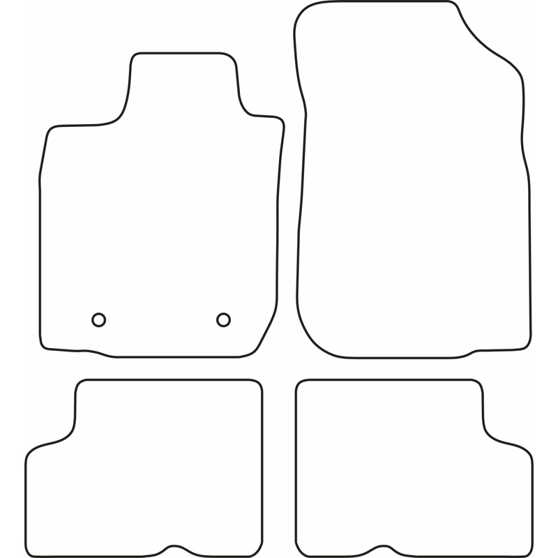 Set car mats  Dacia Logan MCV 2005-2013 (5 persons)