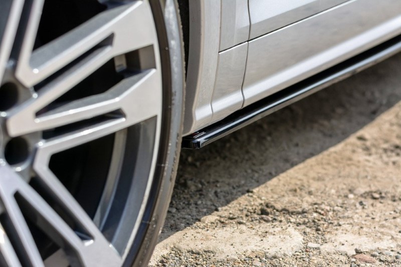 ZijSkirts Diffuser passend voor Audi SQ5/Q5 S-Line MK11 Glanzend Zwart
