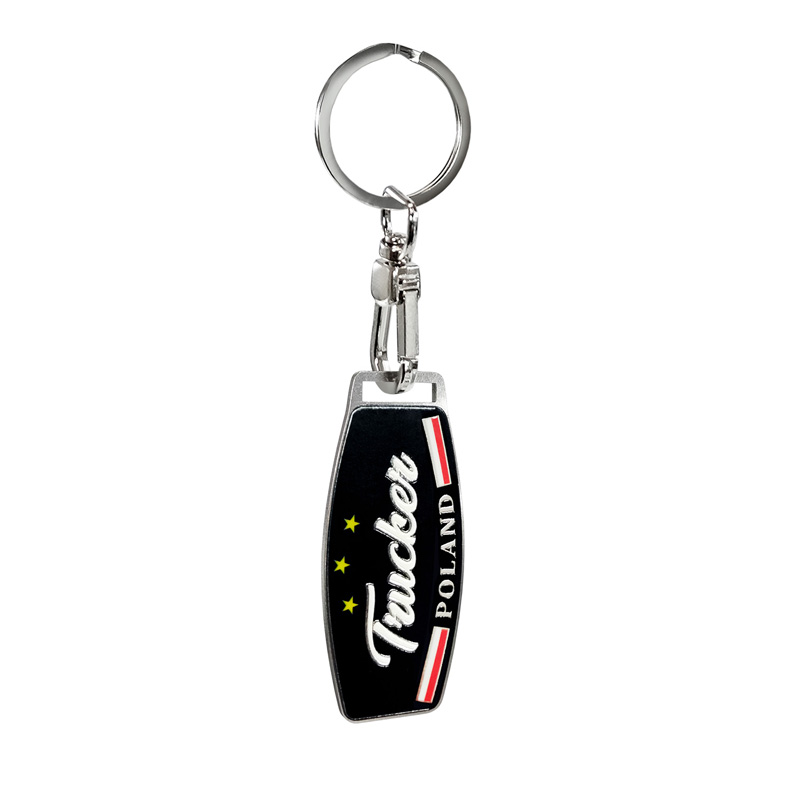 Stainless steel key chain - Trucker/Poland