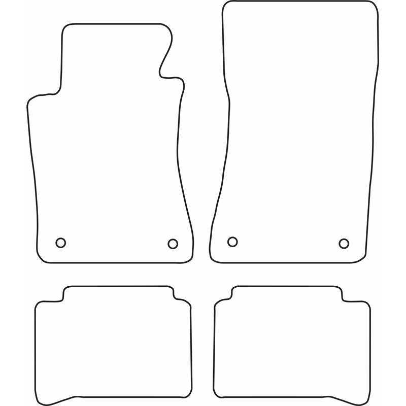 Set velour car mats  Mercedes E-Class W211 2002-2006