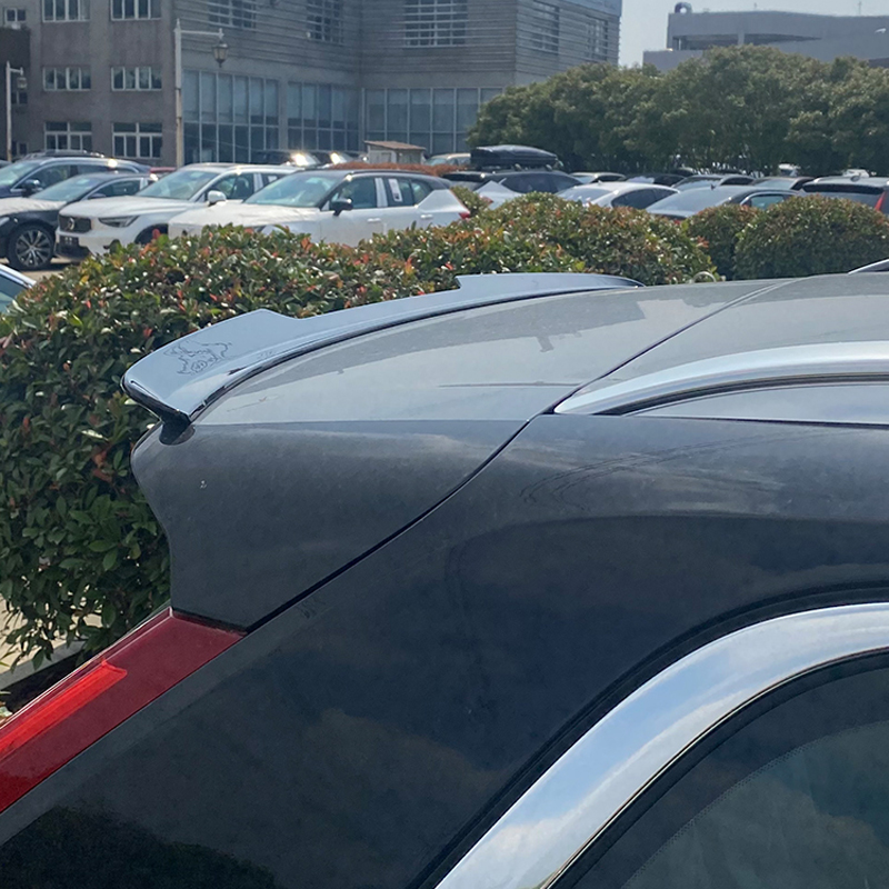 Roof spoiler (Spoiler Cap)  Volvo XC90 II R-Design 2015-2019 & Facelift 2019-2024 (ABS Glossy Black)
