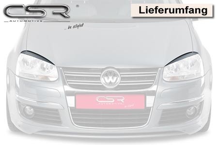 Headlightspoilers VW Golf V, Jetta 5