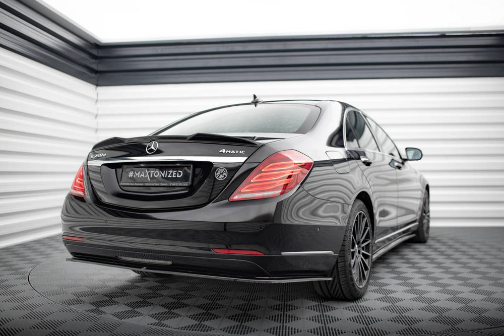 Spoiler passend voor Mercedes S klasse W222 Maxton Glans Zwart