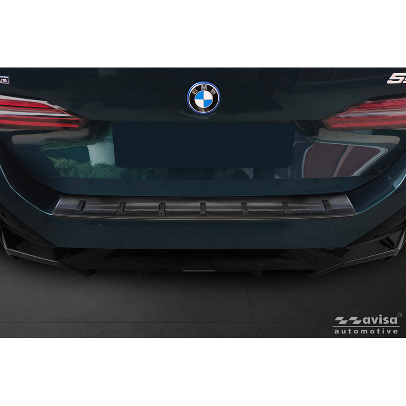 Avisa Black Stainless Steel Rear bumper protector  BMW 5 Series Touring (G61) 2024- incl. M-Sport 'STRONG EDITION'