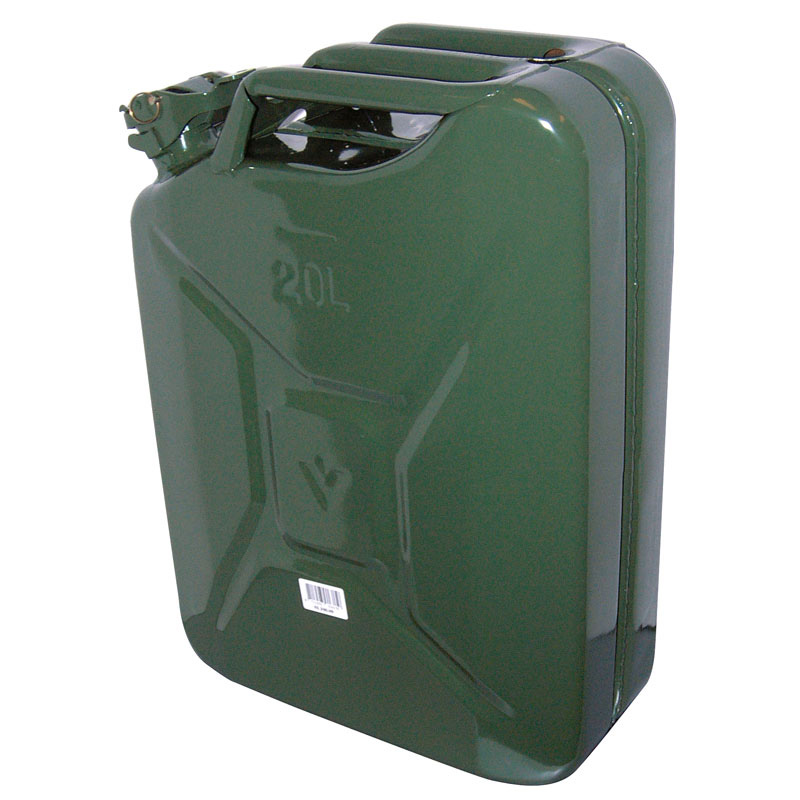 Carpoint Fuel Can / Jerry Can 20L green metal UN-approved