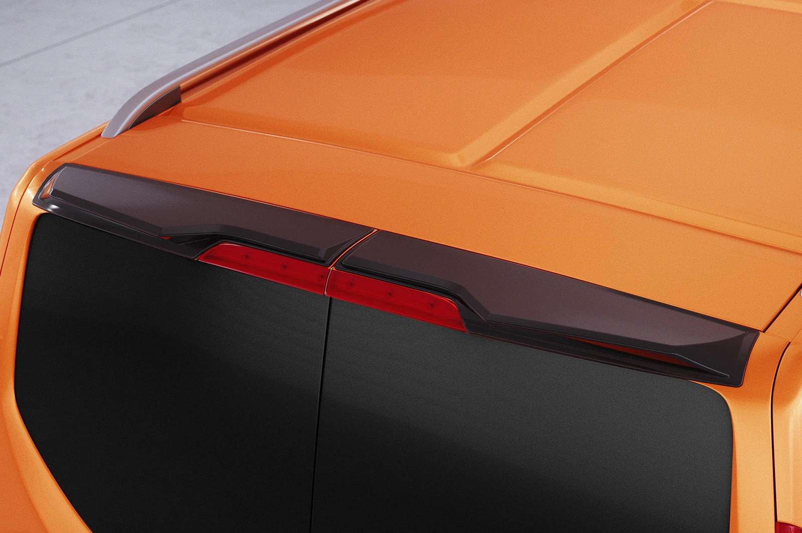 Achterspoiler Ford Transit MK7 glans zwart