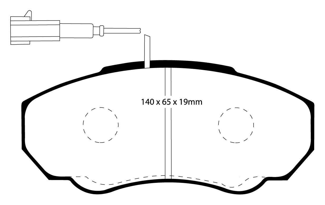 EBC Brakes FIAT BEDRIJFSWAGEN Ducato 1.9 D 2001-2006 Remblokken