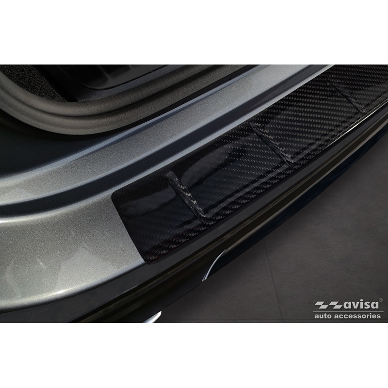 Real 3D Carbon Rear bumper protector  Mercedes GLE II (W167) Facelift 2023- Excl. AMG Line 'Ribs'