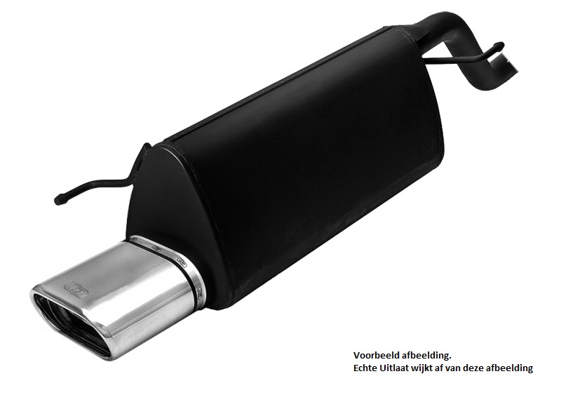 muffler VW Passat 1996-2005 RVS eindstuk 167x60mm ovaal ulter